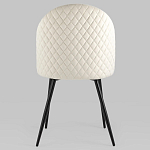 Мягкий стул в бежевом велюре Miruna Chair варинант исполнения - 4 | Loft Concept в Сочи