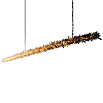 Люстра линейная светодиодная из необработанных кристаллов Mountain Comet варинант исполнения - 5 | Loft Concept в Сочи