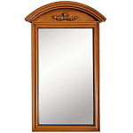 Настенное зеркало в деревянной раме орехового цвета Guirlande de Roses Walnut Color Mirror варинант исполнения - 1 | Loft Concept в Сочи