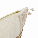 Чехол на подушку с вышивкой в виде геометрических узоров Beige Calista Rect варинант исполнения - 3 | Loft Concept в Сочи