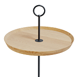 Pin журнальный столик с кольцом из натурального дуба и бетона варинант исполнения - 1 | Loft Concept в Сочи