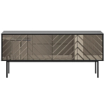 Длинная тумба с зеркальным декором Serena варинант исполнения - 5 | Loft Concept в Сочи