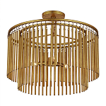 Потолочный светильник двухъярусный золотого цвета Metal Tentacles варинант исполнения - 2 | Loft Concept в Сочи