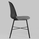 Стул из прочного пластика на металлическом основании Anora Black варинант исполнения - 3 | Loft Concept в Сочи