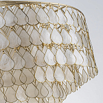 Люстра многоярусная с декором из натуральной морской ракушки Iridescent Light варинант исполнения - 8 | Loft Concept в Сочи