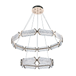 Люстра с 2-мя кольцами с текстурным природным рисунком IceFlame варинант исполнения - 9 | Loft Concept в Сочи