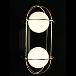 Бра настенное с 2 белыми плафонами Karina варинант исполнения - 2 | Loft Concept в Сочи