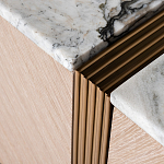 Тумба под телевизор с мраморной столешницей Uniqueness Marble варинант исполнения - 3 | Loft Concept в Сочи