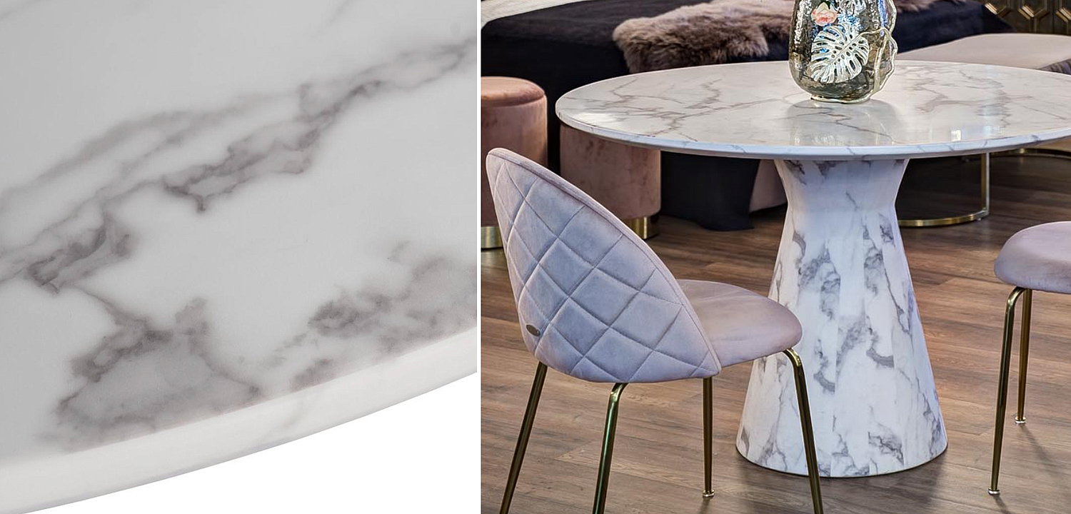 Обеденный стол Adongo White Обеденный стол Adongo White - Loft-Concept в Сочи