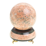 Часы настольные в виде шара из натурального камня Ball Stone Clock варинант исполнения - 3 | Loft Concept в Сочи