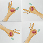 Плитка дизайнерская с рисунком Лимон варинант исполнения - 1 | Loft Concept в Сочи