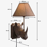 Бра Носорог Rhinoceros варинант исполнения - 7 | Loft Concept в Сочи