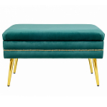 Мягкая банкетка с зоной для хранения Casket Green варинант исполнения - 1 | Loft Concept в Сочи