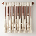 Плетеное настенное украшение с кистями Caballo Wall Hanging варинант исполнения - 3 | Loft Concept в Сочи