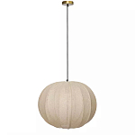 Подвесной светильник с бежевым тканевым абажуром Modern Textured Table Lamp варинант исполнения - 1 | Loft Concept в Сочи