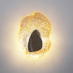 Бра с волнообразным стеклянным плафоном и вставкой из мрамора Liquid Stone варинант исполнения - 8 | Loft Concept в Сочи