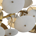 Люстра с белыми и золотистыми цветами G9 Dahlia Flowers Lamp варинант исполнения - 5 | Loft Concept в Сочи