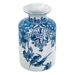 Ваза с мотивами цветущего сада с попугаями Vase Inspired by Nature варинант исполнения - 1 | Loft Concept в Сочи