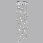 Люстра каскадня с 27-ю прозрачными шарообразными подвесами Bubbles Bocci варинант исполнения - 5 | Loft Concept в Сочи