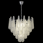 Люстра с подвесками из рифленного стекла в форме капель Textured Glass Chandelier варинант исполнения - 13 | Loft Concept в Сочи