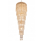 Люстра многоярусная каскадная с хрустальными подвесками Roul Crystal Light варинант исполнения - 5 | Loft Concept в Сочи