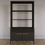 Стеллаж Primo с ящиками Темный орех варинант исполнения - 1 | Loft Concept в Сочи