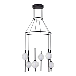 Люстра светодиодная с 6-ю сферическими стеклянными плафонами Splatter варинант исполнения - 3 | Loft Concept в Сочи