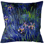 Подушка декоративная Ирисы Impressionism in Art варинант исполнения - 1 | Loft Concept в Сочи