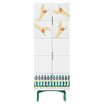 Тумба белая с рисунком Tall Forest Ok White варинант исполнения - 1 | Loft Concept в Сочи