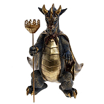 Подсвечник в виде дракона Dragon candlestick Brown Gold варинант исполнения - 1 | Loft Concept в Сочи