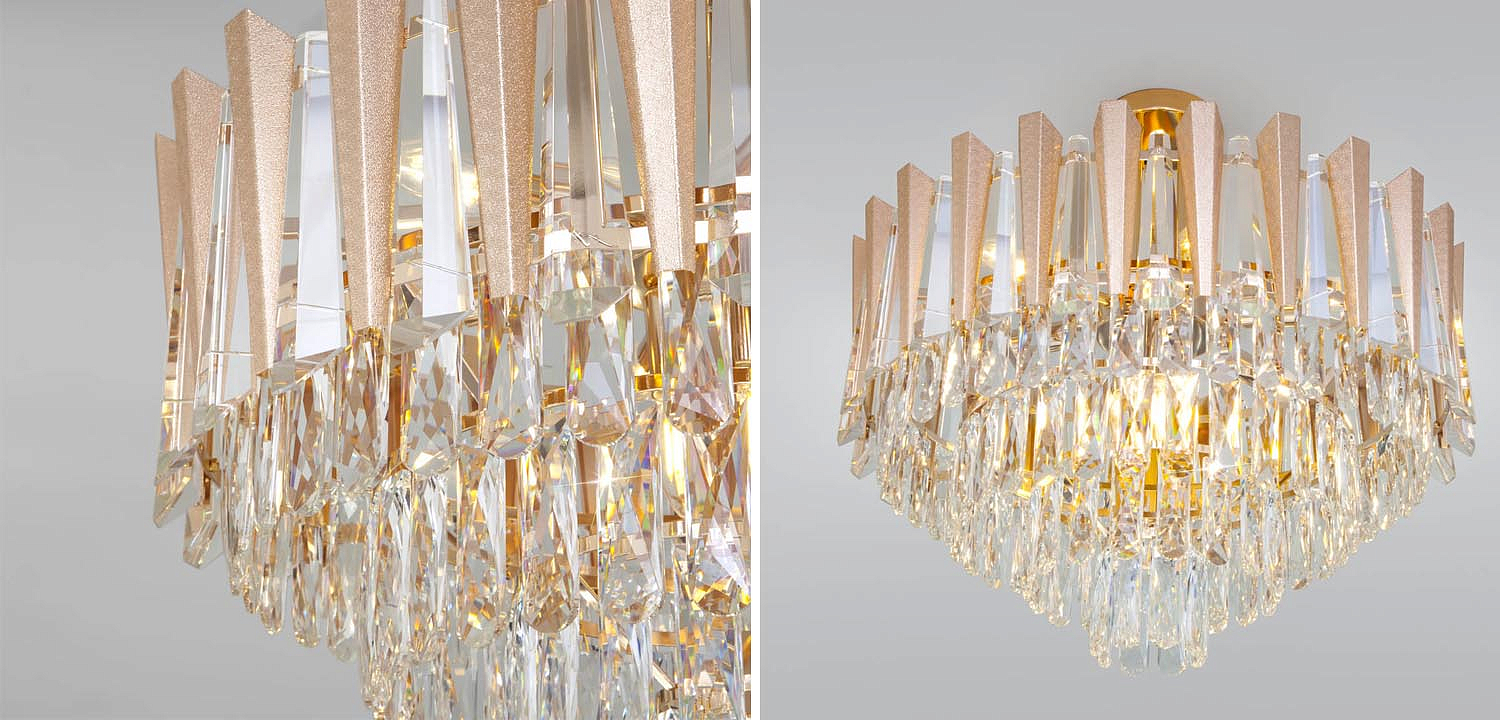 Потолочная люстра Crystal Edge Chandelier Потолочная люстра Crystal Edge Chandelier - Loft-Concept в Сочи