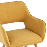 Стул в рогожке желтого цвета NEASAN STOOL варинант исполнения - 7 | Loft Concept в Сочи