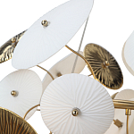Люстра с белыми и золотистыми цветами Dahlia Flowers Lamp варинант исполнения - 7 | Loft Concept в Сочи