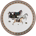 Чайный сервиз из фарфора с изображением лошадей на 6 персон 15 предметов Porcelain Horse Set  варинант исполнения - 6 | Loft Concept в Сочи