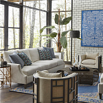 Приставной стол с металлическим золотым  основанием и чёрной столешницей Paradigm варинант исполнения - 2 | Loft Concept в Сочи