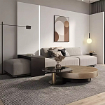 Комплект их 2-х круглых дизайнерских журнальных столов Difelap варинант исполнения - 2 | Loft Concept в Сочи