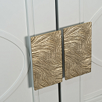 Шкаф бежевый двухдверный с полками и штангой Eccentricity варинант исполнения - 3 | Loft Concept в Сочи