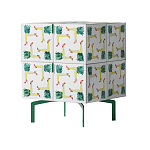 Тумба  с рисунком ShortT Pina Colada Green варинант исполнения - 3 | Loft Concept в Сочи