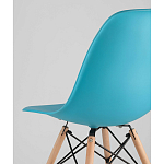 Пластиковый стул на ножках из массива бука Eames Torquoise варинант исполнения - 3 | Loft Concept в Сочи