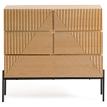 Комод с геометрическим рисунком на ящиках Anders Light Wood варинант исполнения - 2 | Loft Concept в Сочи