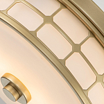 Потолочный светильник для ванных комнат цвета латунь в виде металлической клетки с геометрическими узорами Quoizel варинант исполнения - 4 | Loft Concept в Сочи