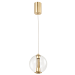 Подвесной светильник с плафоном в форме шара Inner Gleam Orb gold варинант исполнения - 4 | Loft Concept в Сочи