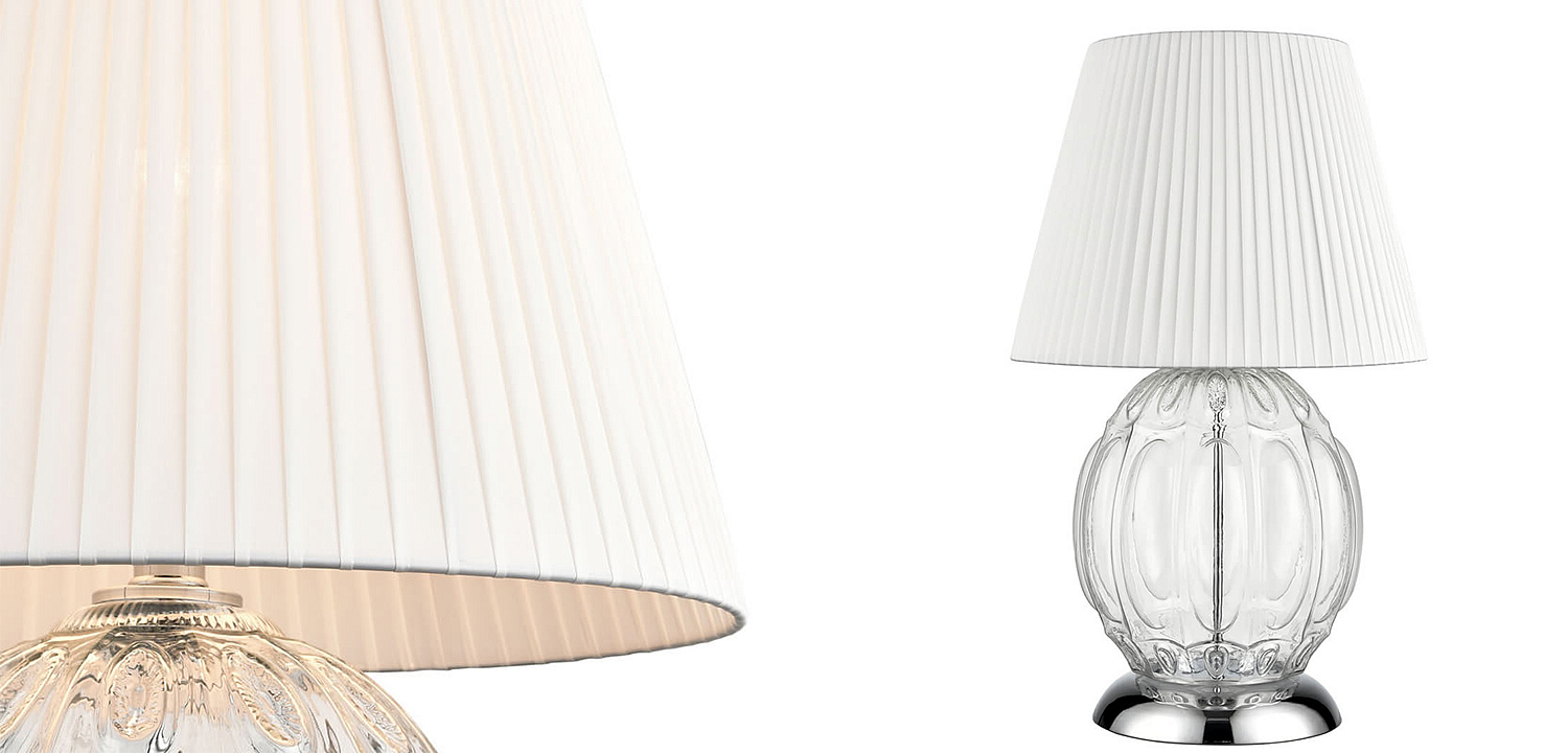Настольная лампа Прозрачное Стекло Hailey Table Lamp Настольная лампа Прозрачное Стекло Hailey Table Lamp - Loft-Concept в Сочи