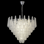 Люстра с подвесками из рифленного стекла в форме капель Textured Glass Chandelier варинант исполнения - 5 | Loft Concept в Сочи