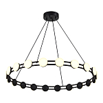 Люстра кольцевая с круглыми светодиодными источниками света Maxine Light варинант исполнения - 4 | Loft Concept в Сочи