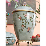 Ваза с крышкой и цветочным узором Genuine Chinese Classics варинант исполнения - 5 | Loft Concept в Сочи