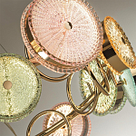 Люстра с плафонами из разноцветного стекла Glass Peonies варинант исполнения - 4 | Loft Concept в Сочи