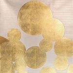 Обои ручная роспись в стиле Арт-деко Namban Colourway SC-289 on gold gilded paper варинант исполнения - 2 | Loft Concept в Сочи