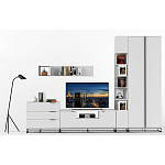 Полка навесная белая открытая Strict Lines  варинант исполнения - 6 | Loft Concept в Сочи