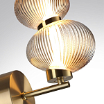 Бра с 2-мя рифлеными стеклянными шарами Marcelh Light варинант исполнения - 8 | Loft Concept в Сочи